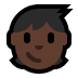 🧒🏿 child: dark skin tone display on Windows